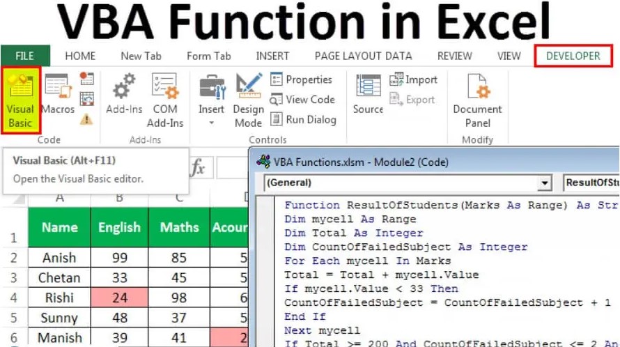 Creating Excel VBA Function Reviews